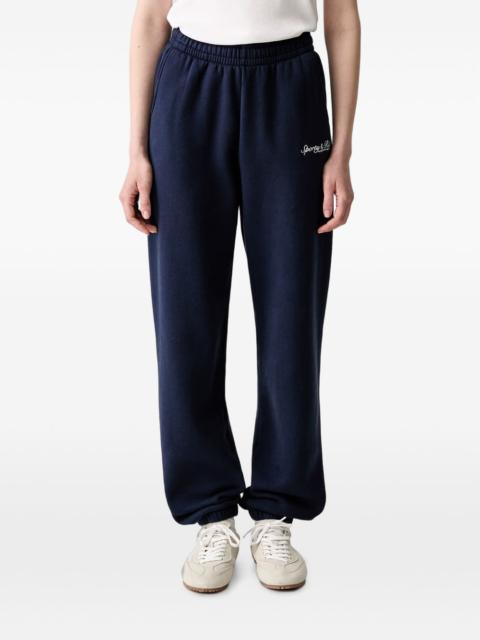 Sporty & Rich Syracuse embroidered track pants