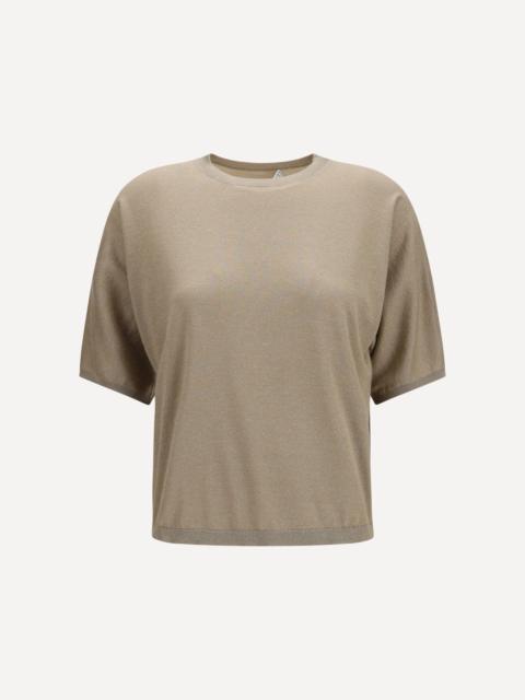 Brunello Cucinelli Short-sleeve cashmere and silk Sweater