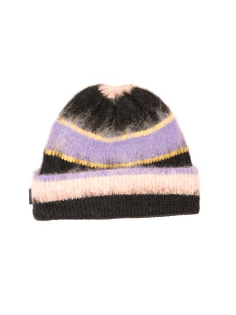 thisisneverthat® Striped Mohair Beanie Black