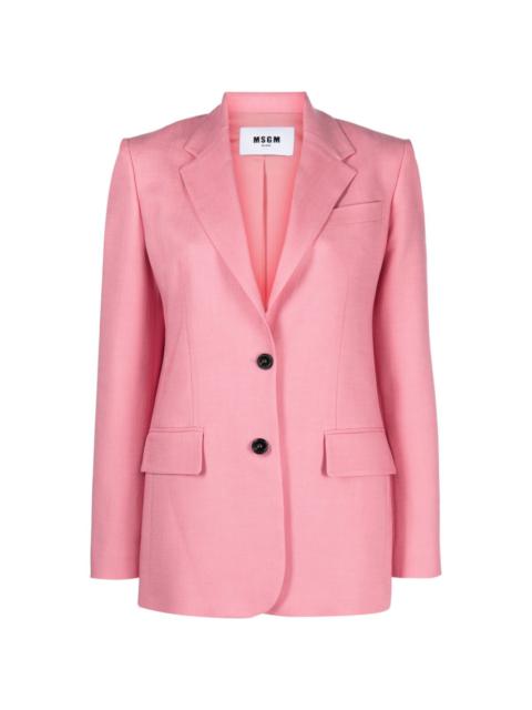 MSGM notched-lapels single-breasted blazer
