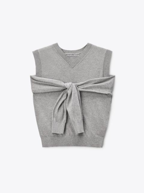 Alexander Wang WRAPPED CARDIGAN VEST