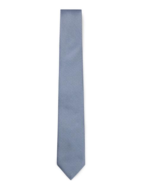 BOSS SILK-BLEND TIE WITH JACQUARD-WOVEN PATTERN
