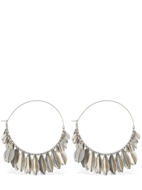 Shiny Lea hoop earrings