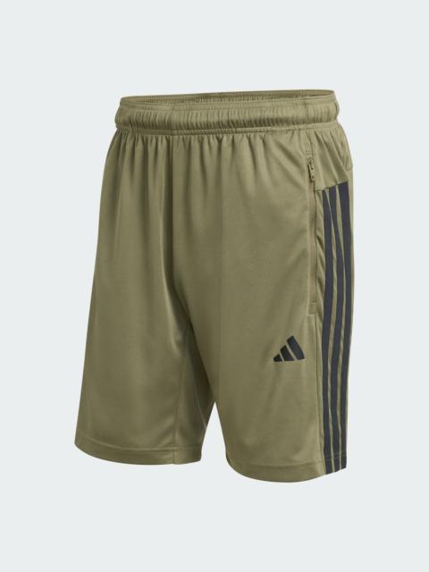 adidas WORKOUT ESSENTIALS BASE 3-STRIPES PIQUE SHORT 9INCH