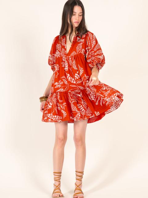 Poupette St Barth Mini Dress Cruz - Paprika Austral
