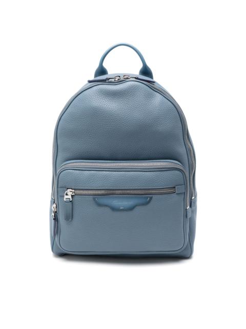 Santoni pebbled-leather backpack