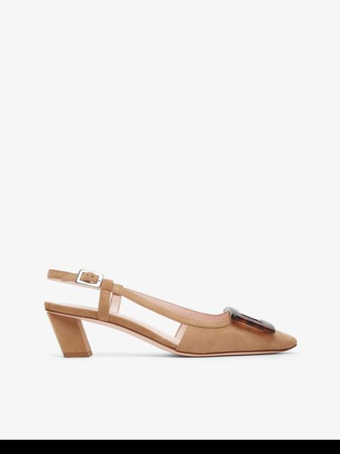 Roger Vivier Belle Vivier 45 beige turtle sling backs
