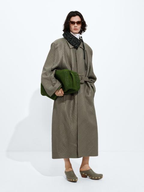 Bottega Veneta Intrecciato Leather Coat