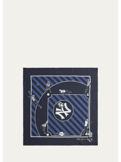 Ralph Lauren Men's Ralph Lauren Yankees Silk Square Scarf