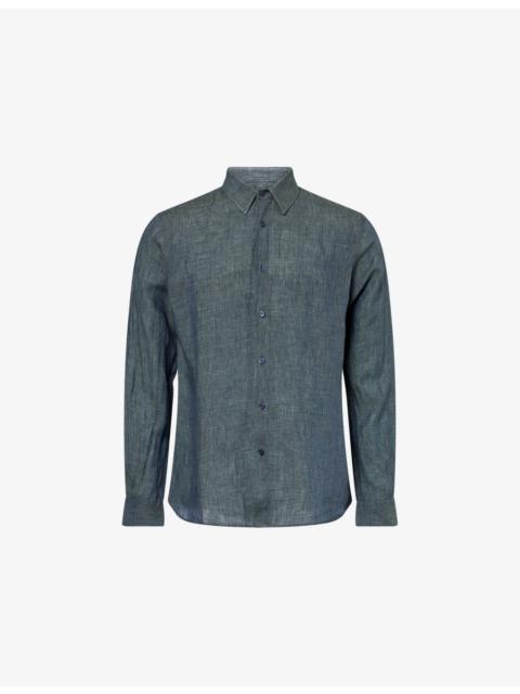 ORLEBAR BROWN Justin Long-Sleeve Linen Shirt