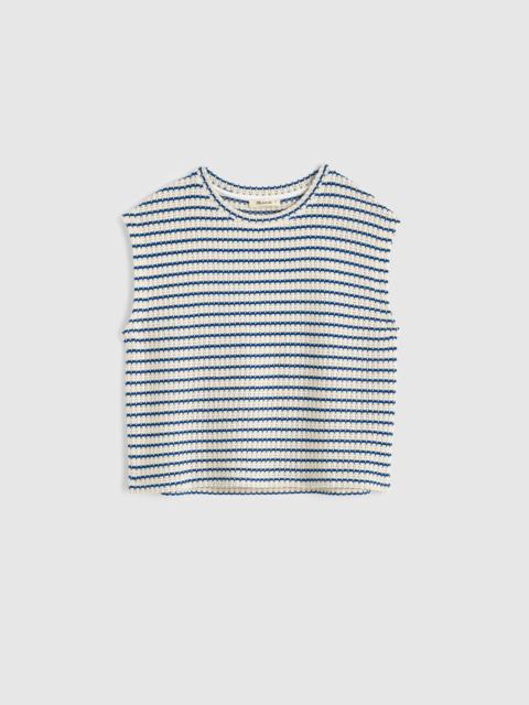 Madewell Textured-Knit Boxy Muscle Tee