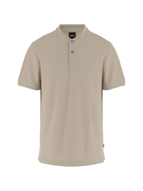 BOSS crew-neck polo shirt