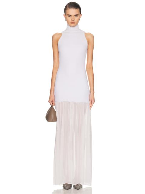 Enza Costa Airy Halter Turtleneck Dress