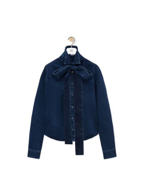 Loewe Bow shirt in denim