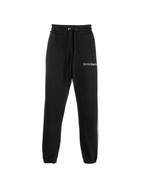 Palm Angels logo-print cotton track pants