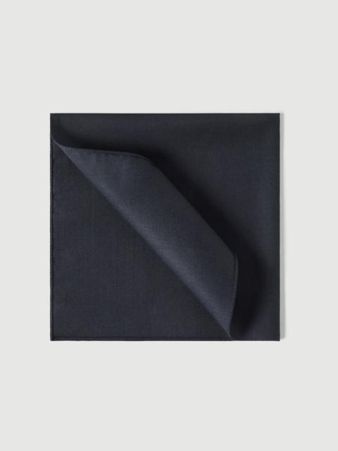 Virgin wool and silk twill pocket square