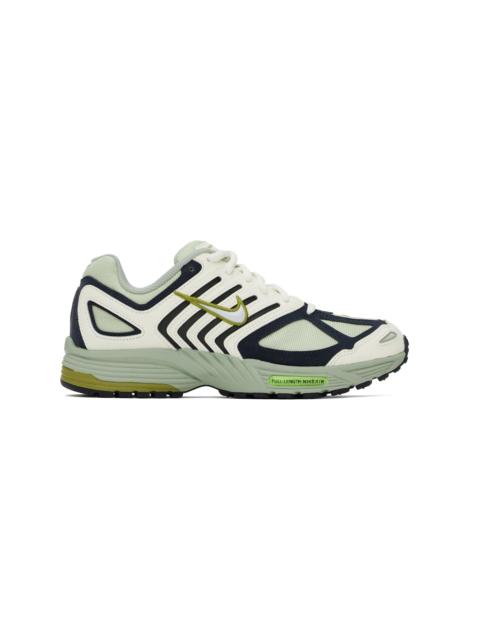 Nike White & Green Air Pegasus 2005 Sneakers