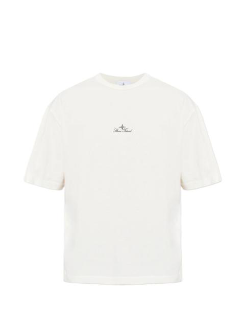 Stone Island logo-embroidered T-shirt
