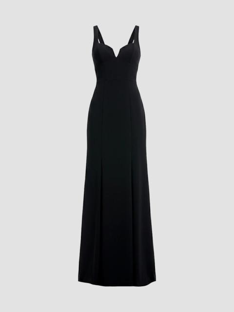 Dress The Population Women's Nettie Crepe A-Line Gown - Black