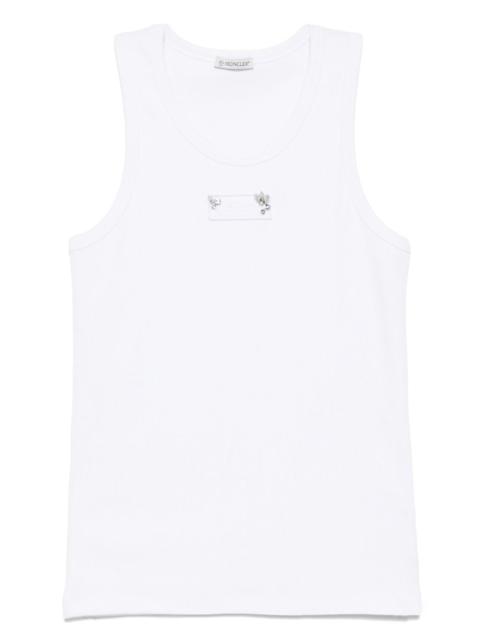 Moncler logo-patch tank top
