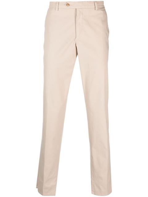 LARDINI slim-fit cotton blend chinos