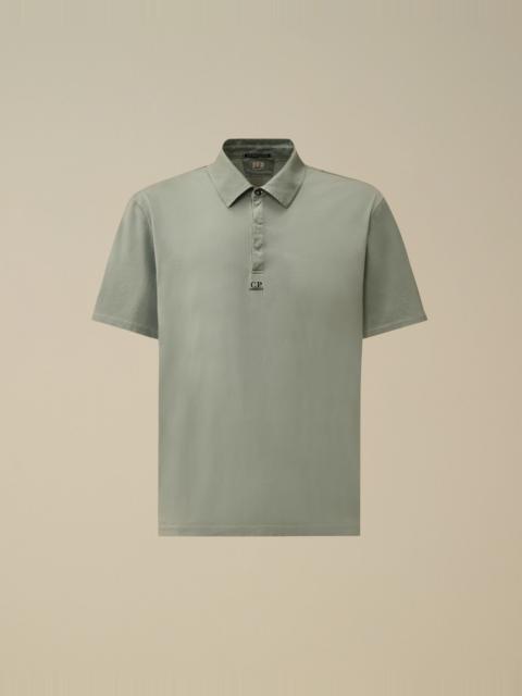 C.P. Company 70/2 Mercerized Jersey Gasato Short Sleeve Logo Polo