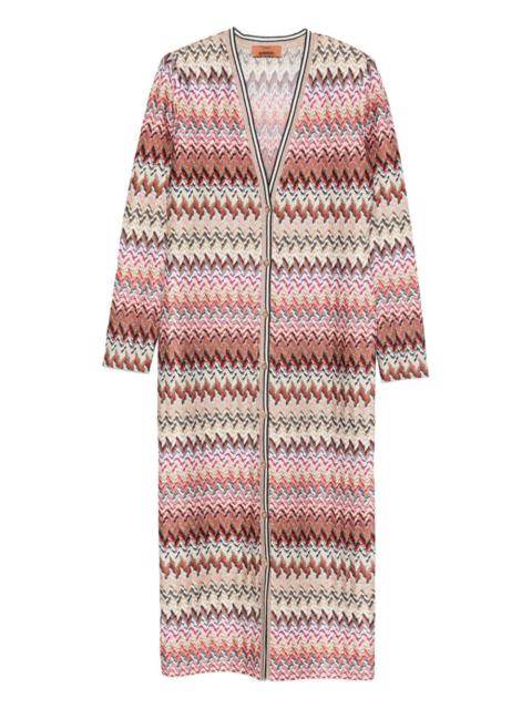 Missoni zigzag-pattern cardi-coat