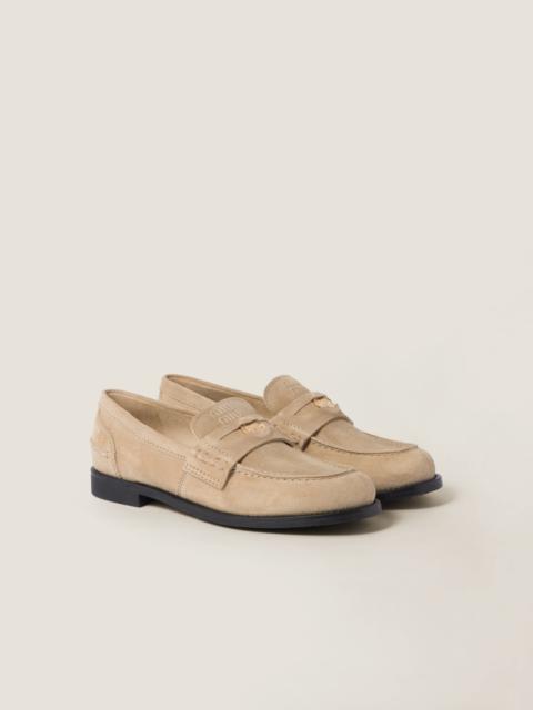 Miu Miu Faded suede loafers