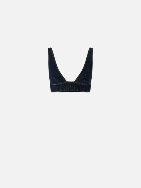 PINKO DARK DENIM BRALETTE