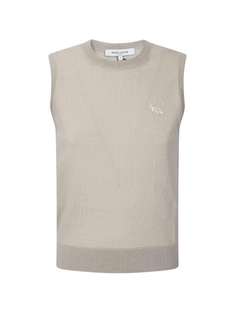 Maison Kitsuné fox-embroidery vest
