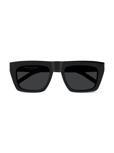 SAINT LAURENT Women's Monogram Hinge 52MM Acetate Square Sunglasses - Black Dark Grey