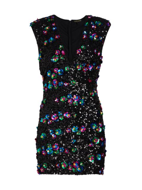 RAMY BROOK Women's Lacey Rosette-Embellished Sequined Minidress - Multi Rosette
