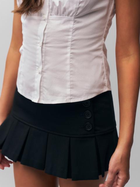 GUIZIO PLEATED MICRO MINI SKIRT