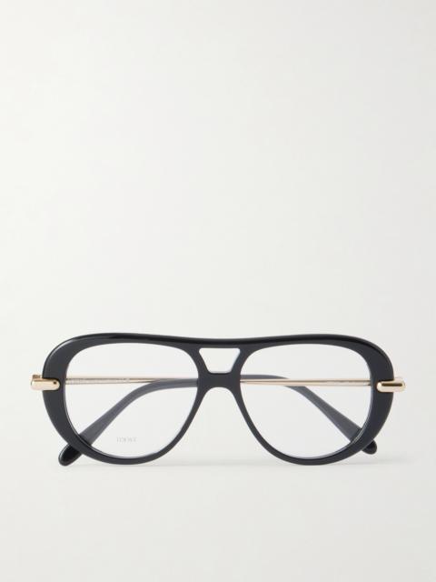 Loewe Slim Aviator-style Acetate Sunglasses