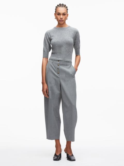 3.1 Phillip Lim Wool Cashmere 3/4 Sleeve Tee