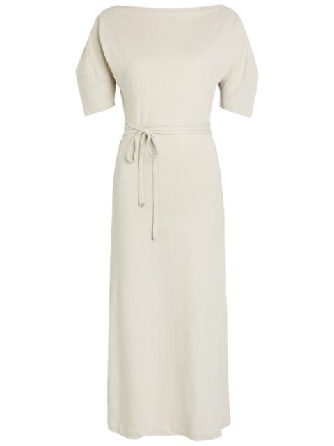 Lemaire Lemaire Belted Off-the-shoulder Cotton-blend Midi Dress