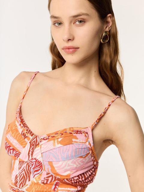 Poupette St Barth Long Dress Cara - Pink Ashanti