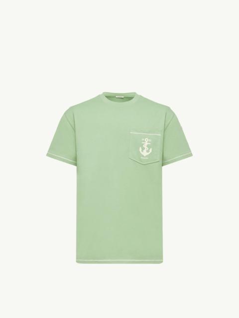 Embroidered Anchor Cotton T-Shirt