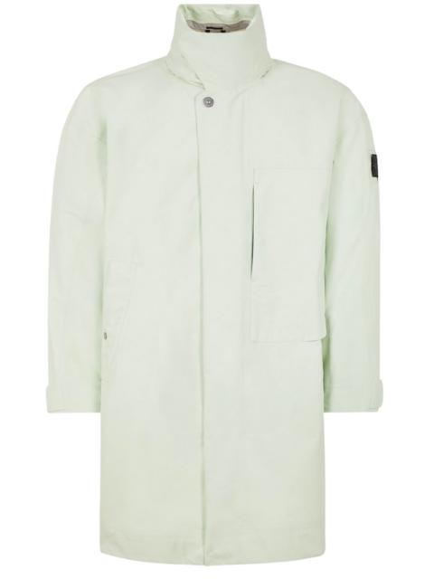 Stone Island Shadow Project STONE ISLAND SHADOW PROJECT Logo-patch Hooded Raincoat Light Green