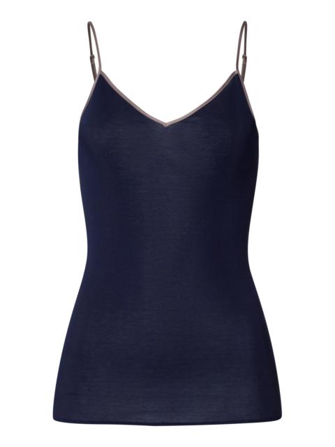 HANRO Cotton Seamless V-Neck Cotton Camisole