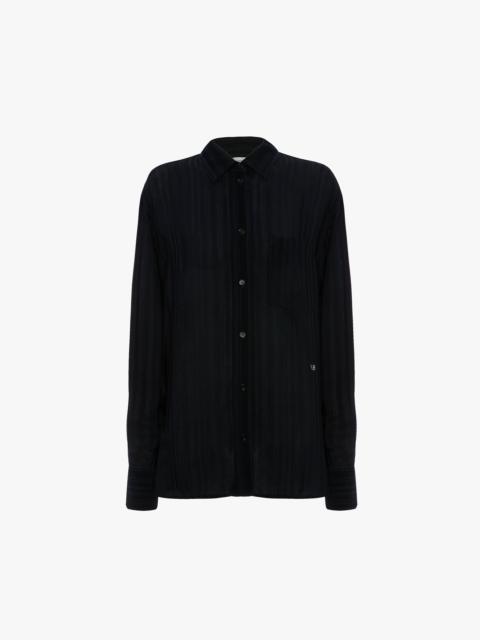 Victoria Beckham Pyjama Shirt In Navy