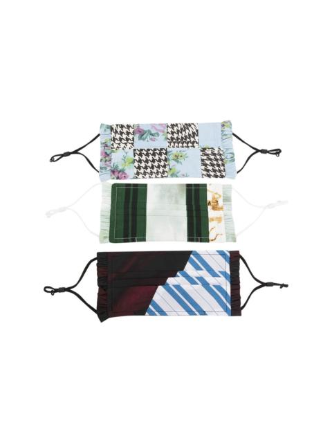 GANNI check-print face masks (pack of 3)