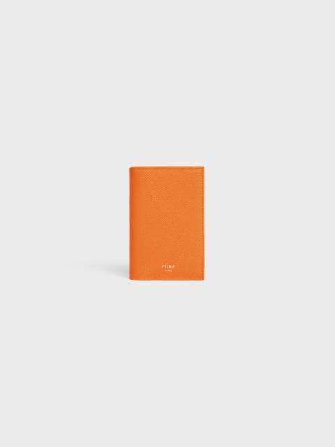 CELINE VERTICAL CARD HOLDER IN GRAINED CALFSKIN