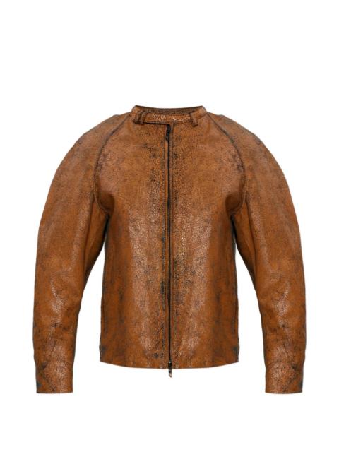Diesel L-Nuri zip-fastening leather jacket