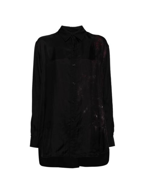 Y's abstract-print long-sleeve shirt