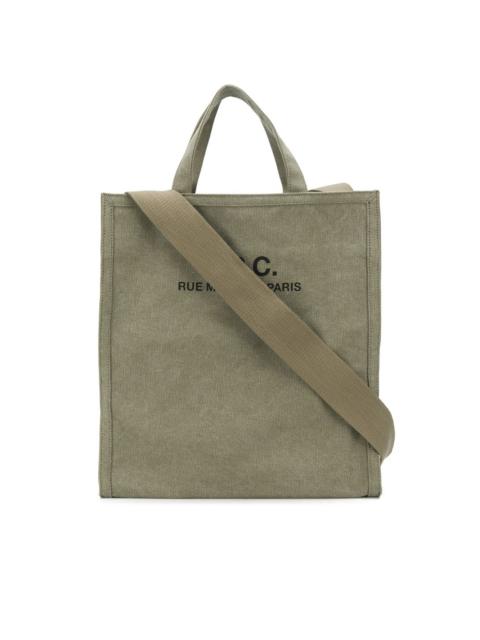 logo cotton tote bag
