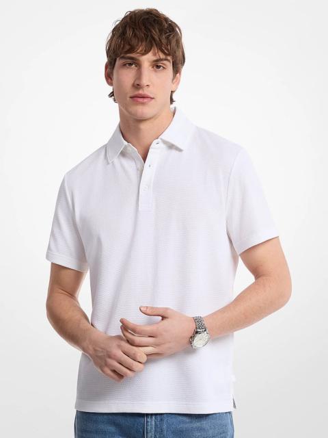 MICHAEL KORS Stretch Cotton Polo Shirt