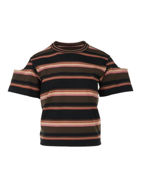 sacai Horizontal Stripe T-Shirt