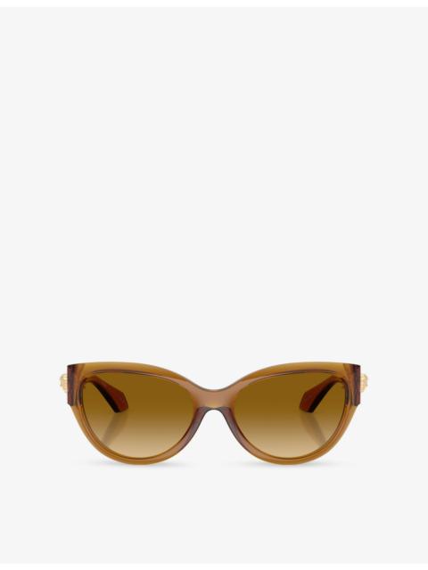 VERSACE VE4524U Cat Eye-Frame Acetate Sunglasses