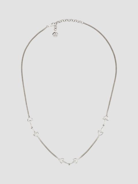 GUCCI Men's Staffa Sterling Silver Stirrup Chain Necklace - Silver